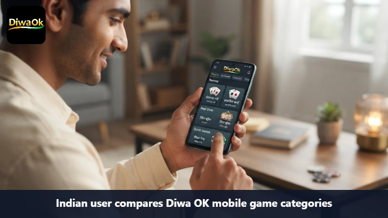 Indian user compares Diwa OK mobile game categories